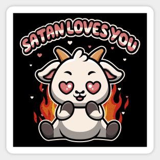 Satan loves you Sticker